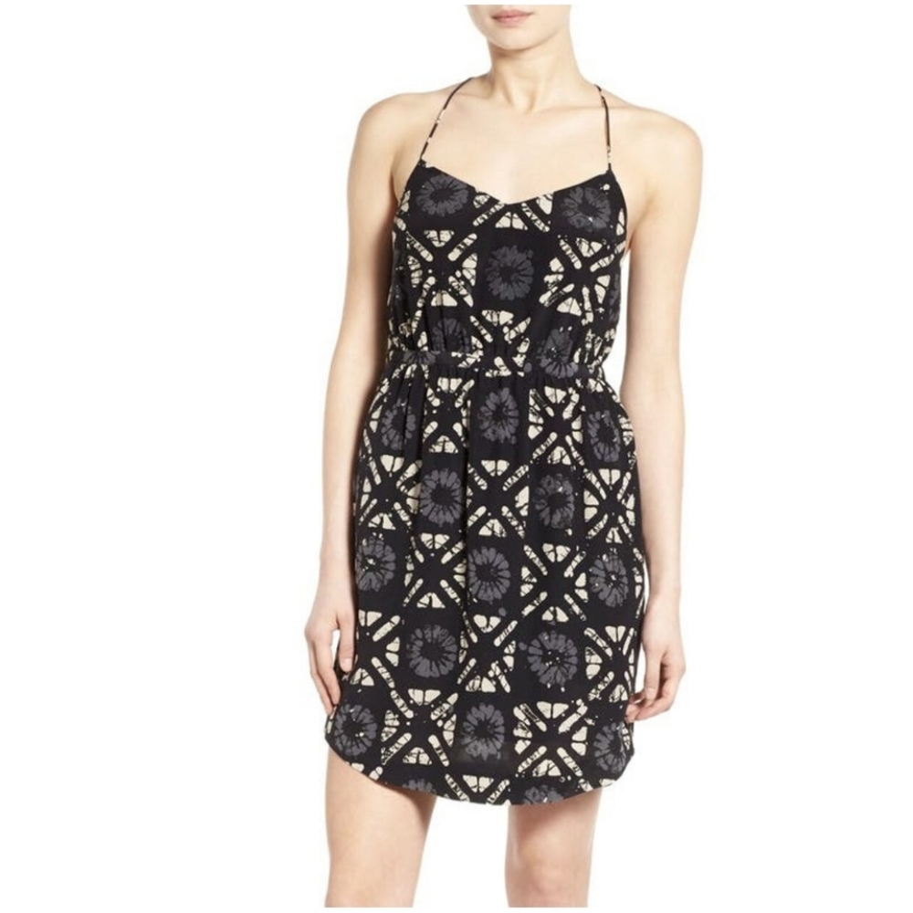 Madewell | Starview Silk Batik Grid Cami Dress size 0 - Picture 1 of 12